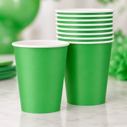Forest Green 9 oz Party Cups - 8 Pack